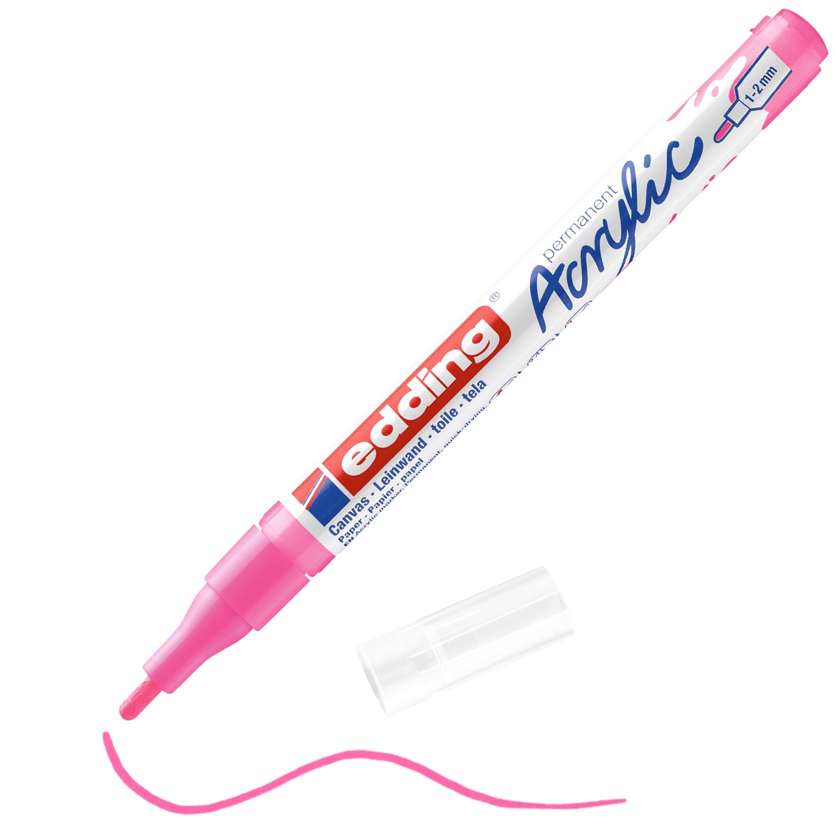 edding 5300 acrylic marker - 1 tot 2 mm - neonroze