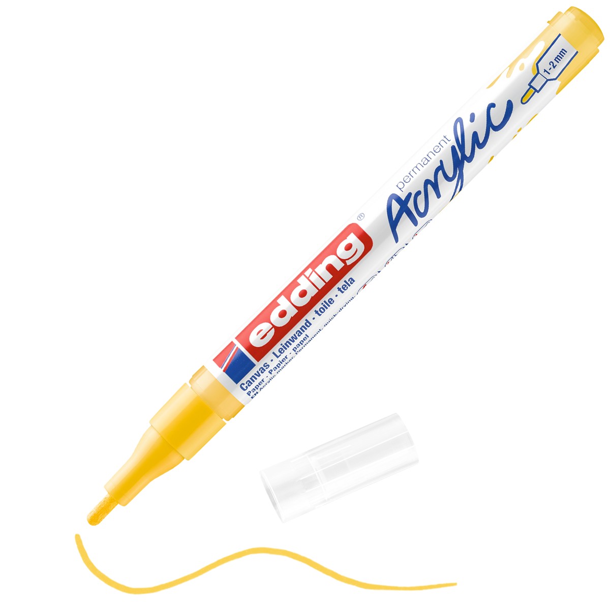 edding 5300 acrylic marker - 1 tot 2 mm - verkeersgeel