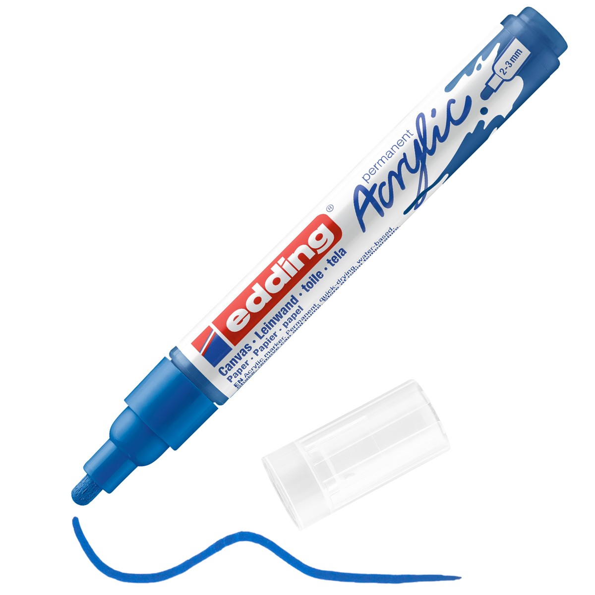 edding 5100 acrylic marker - 2 tot 3 mm - gentiaanblauw