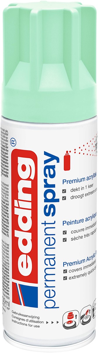 edding 5200 permanent spray - 200 ml - mat - neo mint