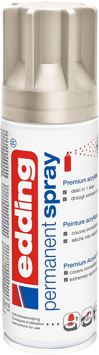 edding 5200 permanent spray - 200 ml - mat - champagne goud