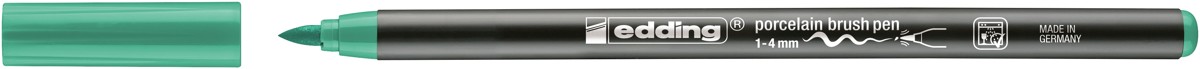 edding 4200 porcelain brush pen - jadegroen