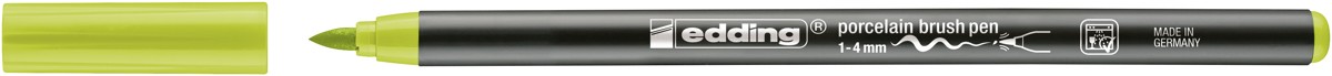 edding 4200 porcelain brush pen - geelgroen