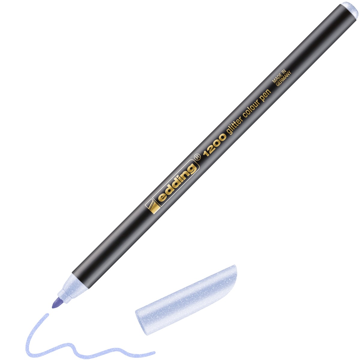 edding 1200 glitter colour pen - pastelviolet