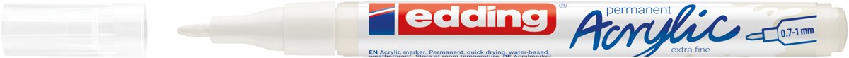 edding 5500 acrylic marker - 0,7 tot 1 mm - wit