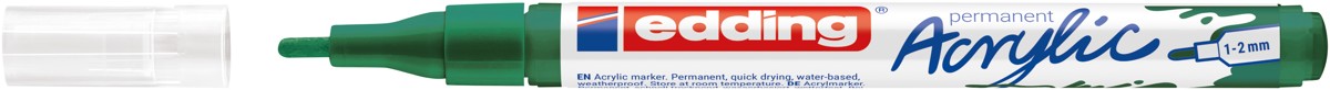 edding 5300 acrylic marker - 1 tot 2 mm - mosgroen