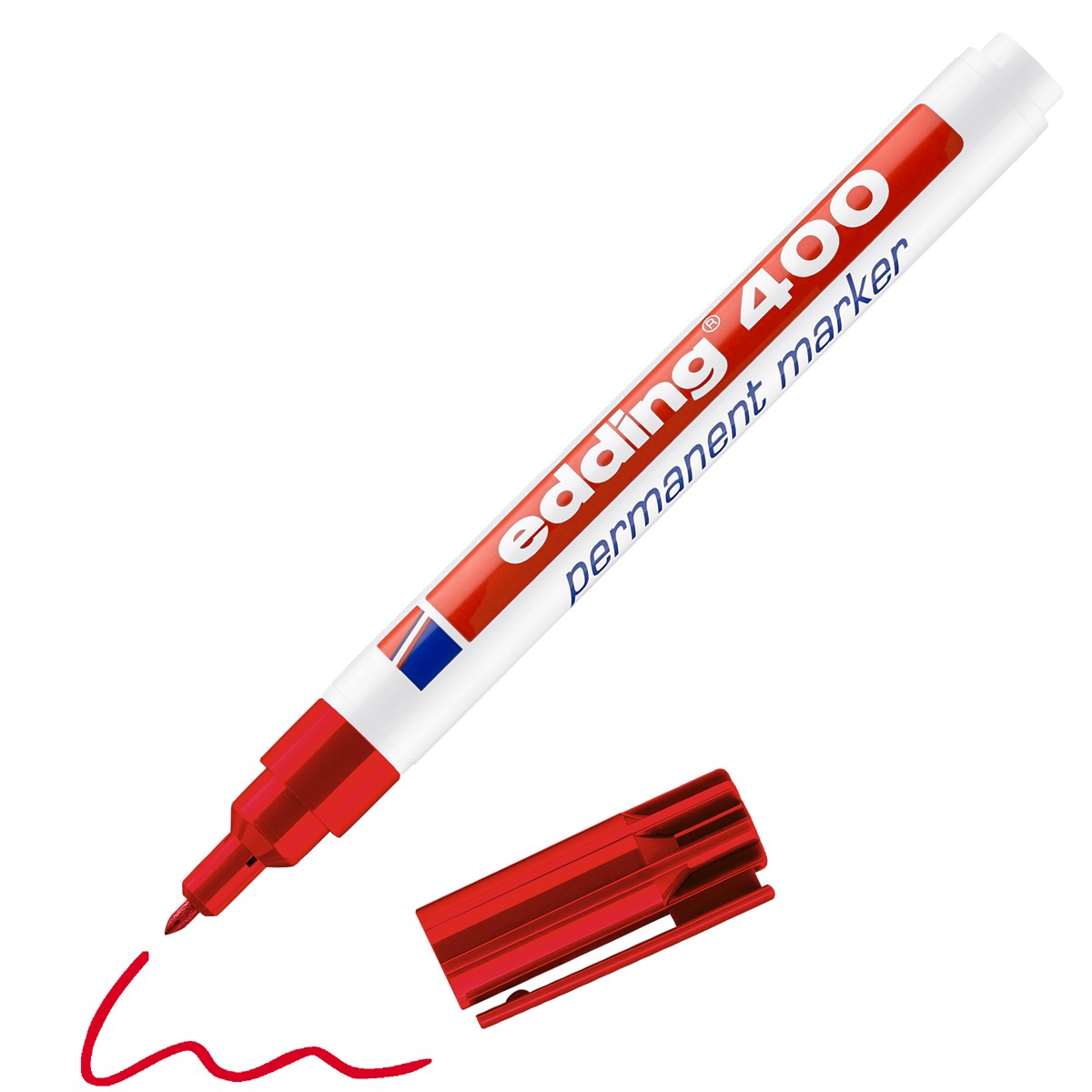 edding 400 permanent marker - 1 mm - rood
