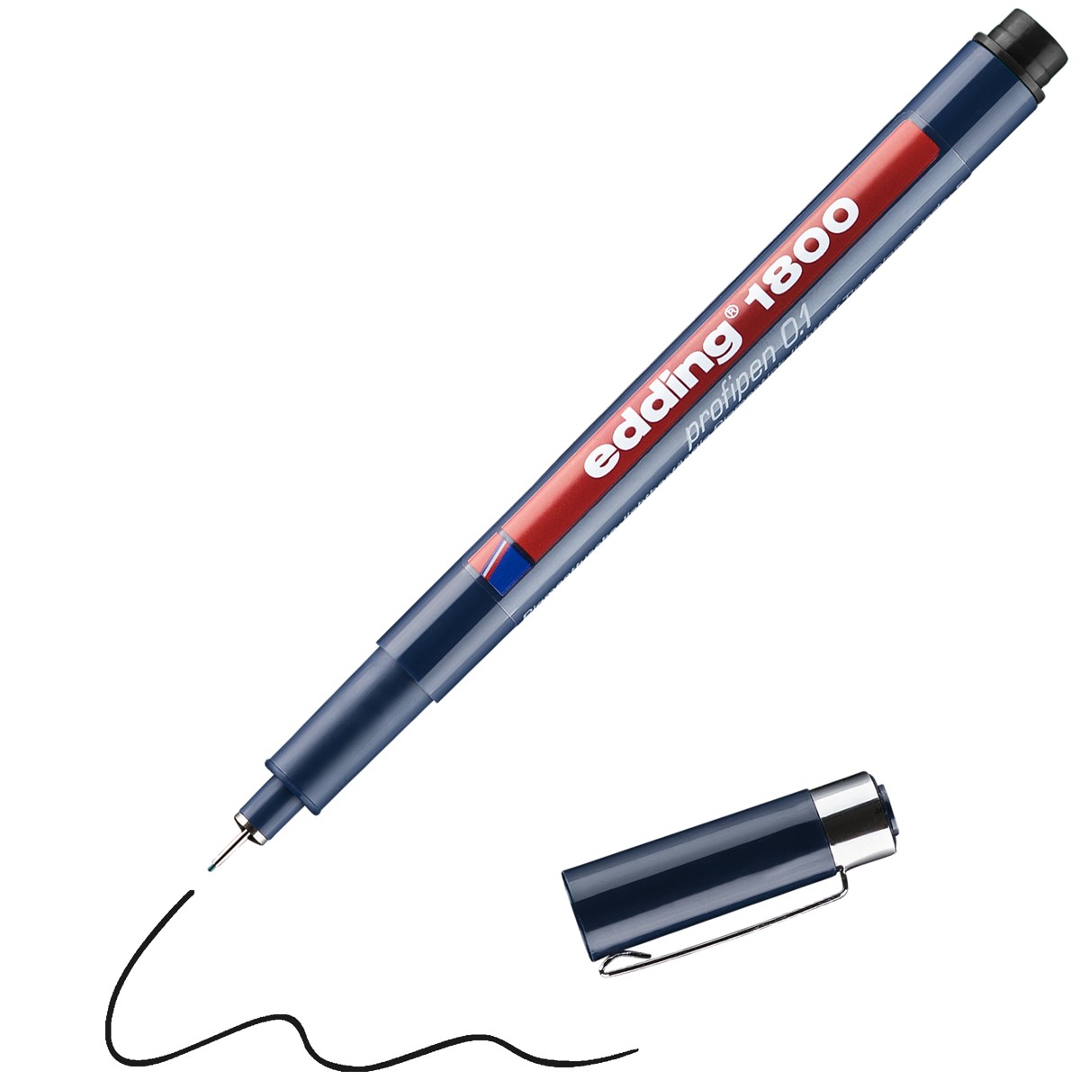 edding 1800 profipen - 0,1 mm - zwart