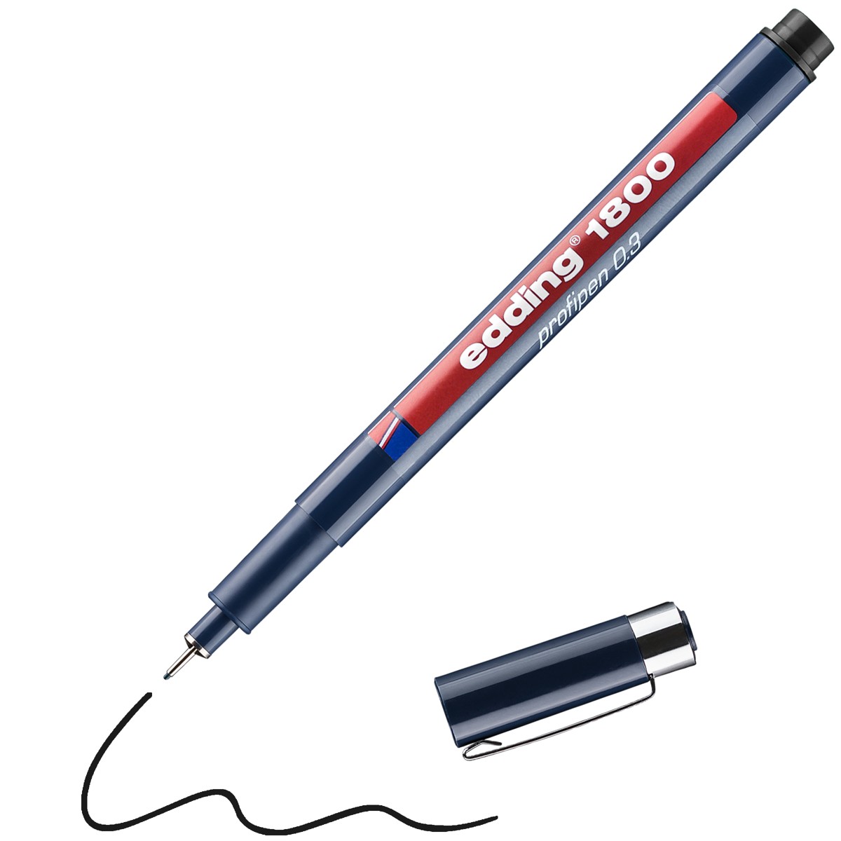 edding 1800 profipen - 0,3 mm - zwart