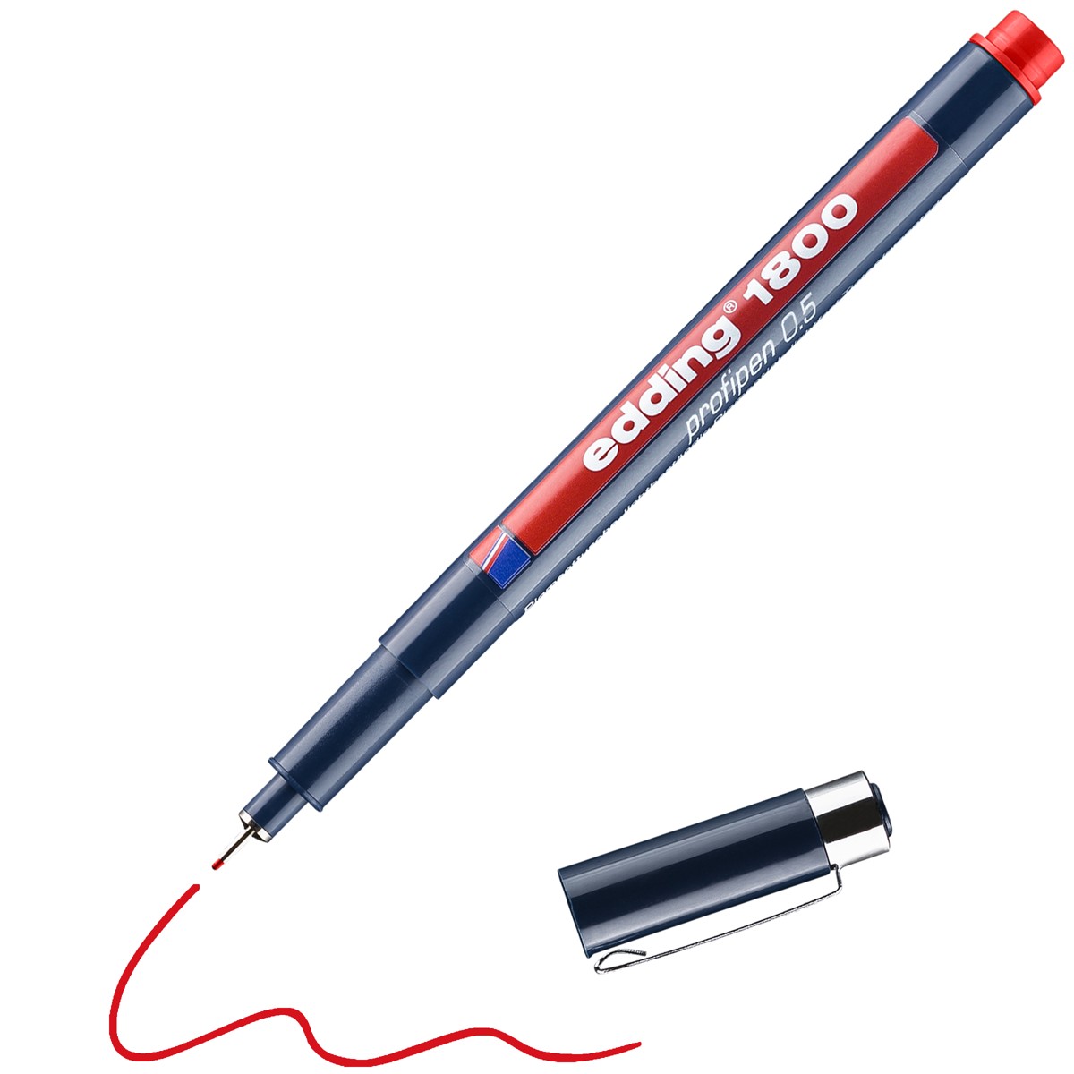 edding 1800 profipen - 0,5 mm - rood