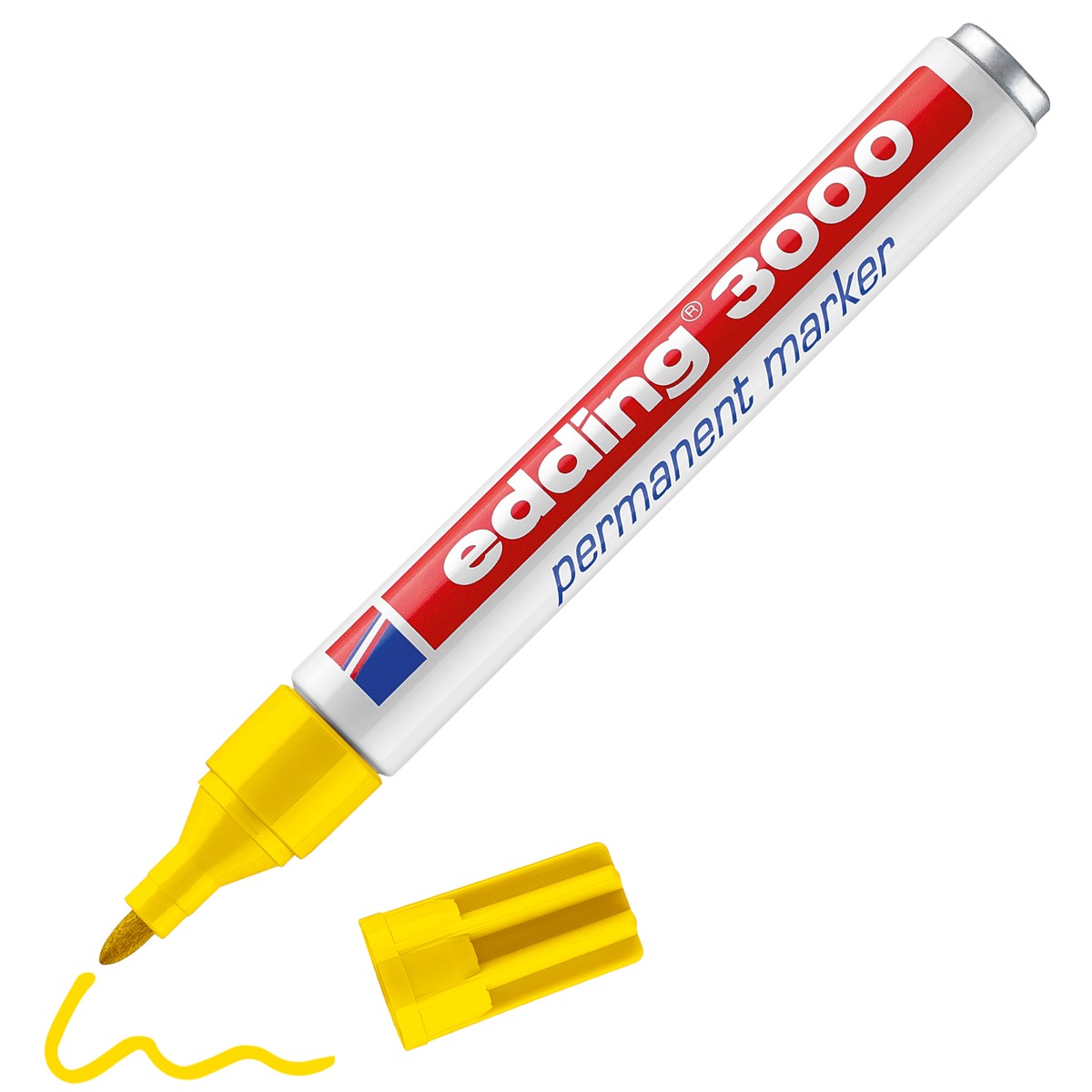 edding 3000 permanent marker - 1,5 tot 3 mm - geel