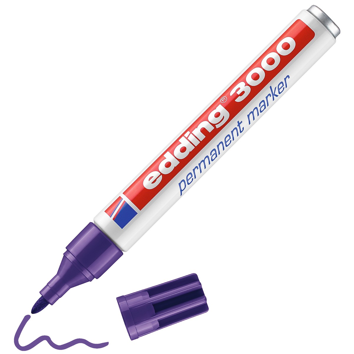 edding 3000 permanent marker - 1,5 tot 3 mm - paars