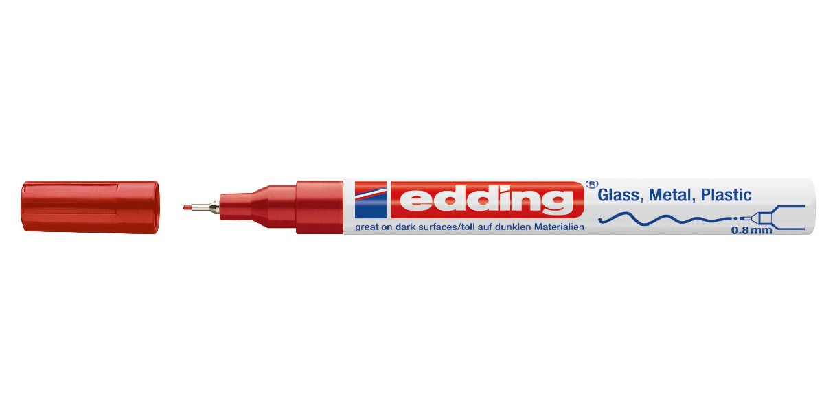 edding 780 gloss paint marker - 0,8 mm - rood