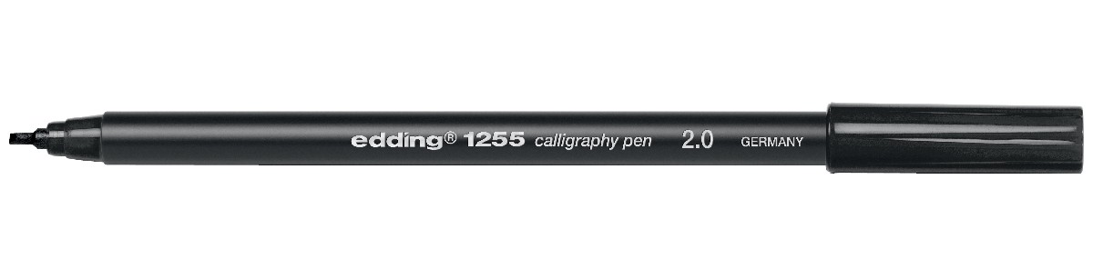 edding 1255 calligraphy pen - 2 mm - zwart