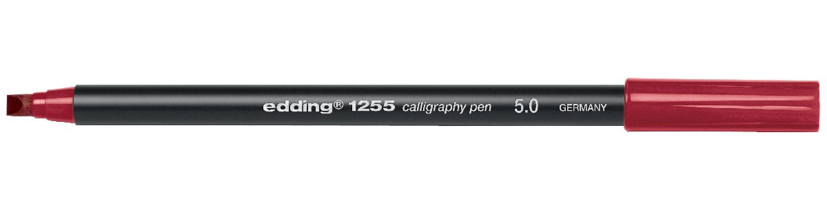 edding 1255 calligraphy pen - 2 mm - karmijn