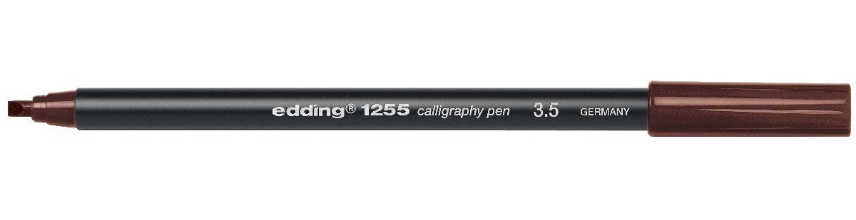 edding 1255 calligraphy pen - 3,5 mm - donkerbruin