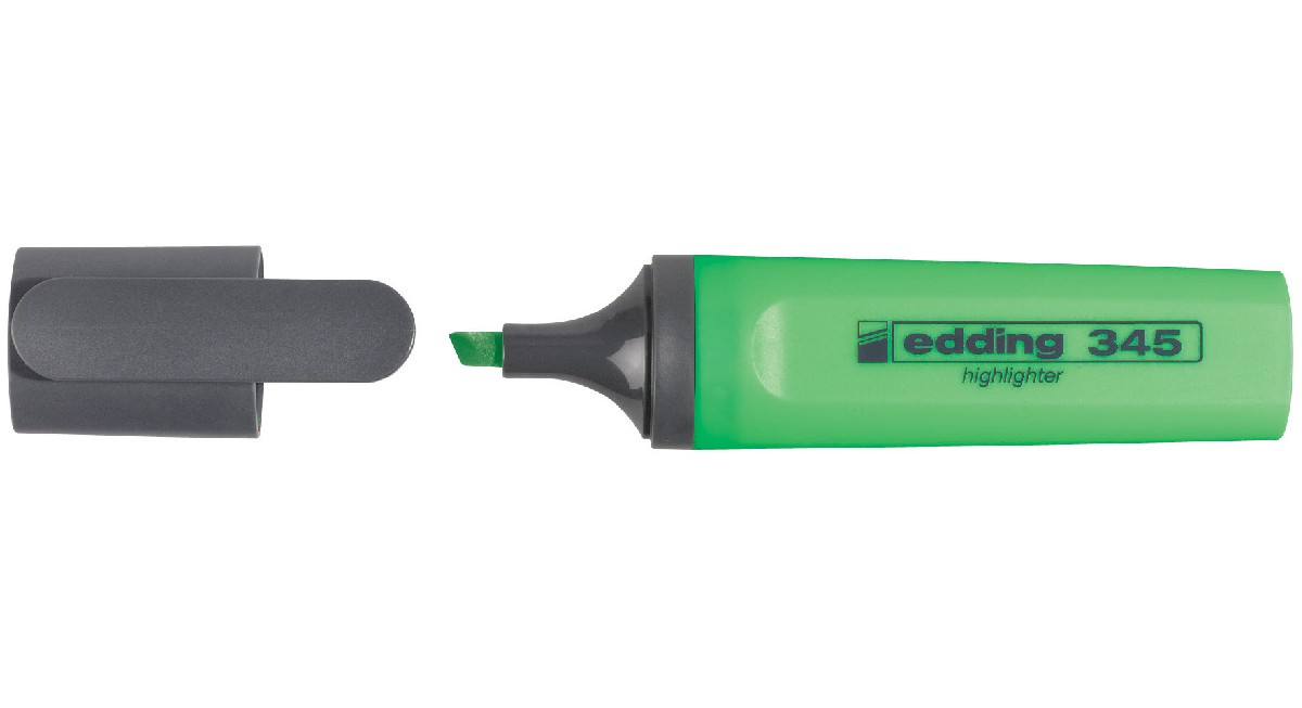 edding 345 highlighter - 2 tot 5 mm - groen