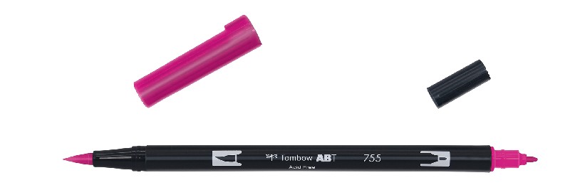 Tombow ABT Dual Brush Pen - 755 rubine red