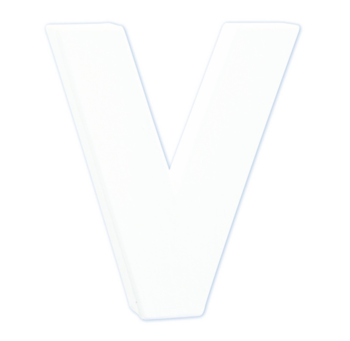 Décopatch - staande letter - 12 cm - V