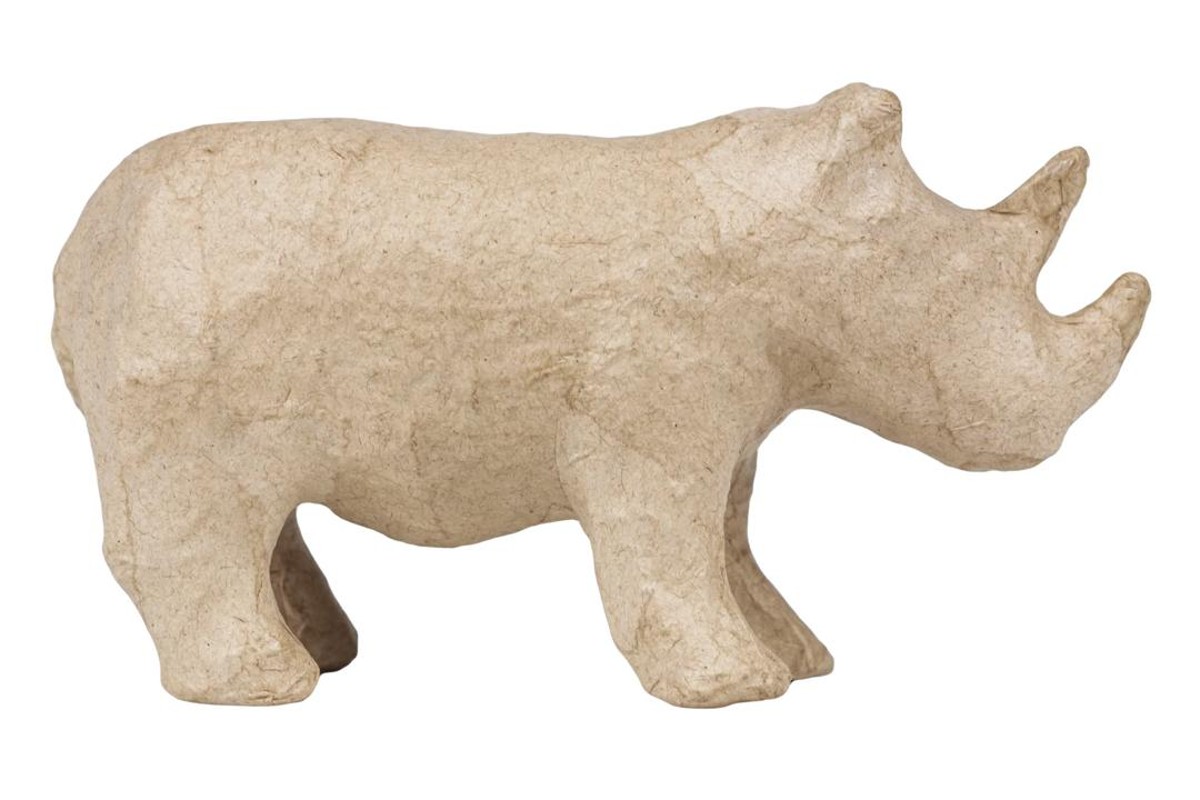 Papier-maché figuur - neushoorn