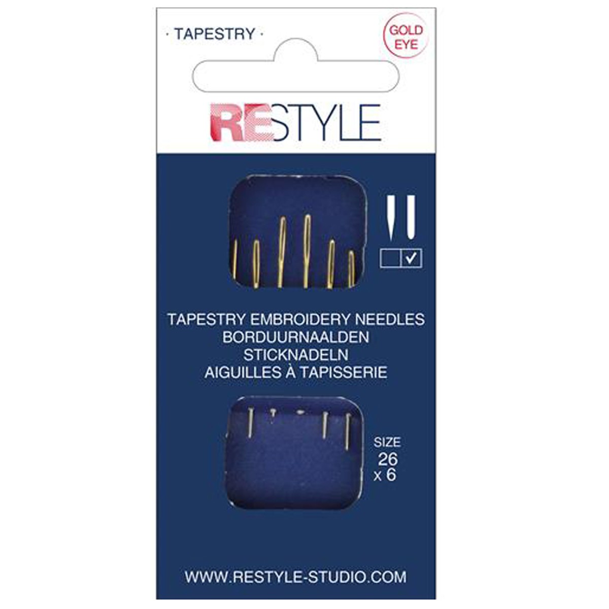 ReStyle borduurnaalden stomp - 6 stuks - #26 afbeelding