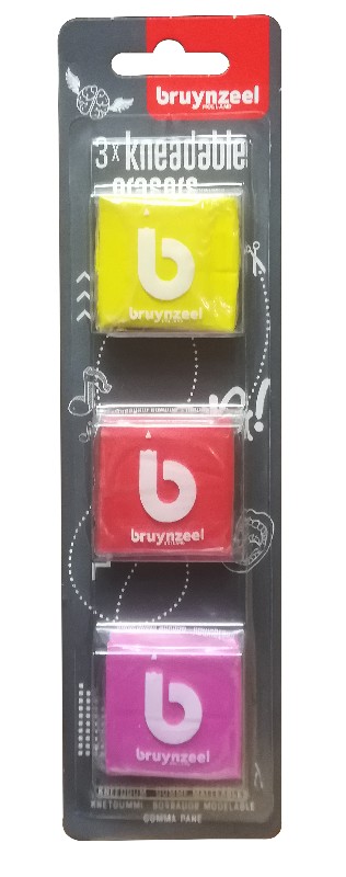 Bruynzeel Teens - kneedgum - 3 stuks