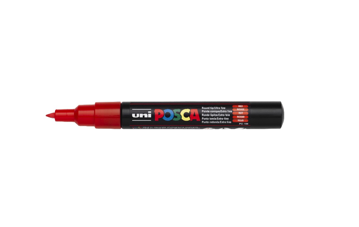 POSCA acrylmarker - extra fijn PC-1MC - 0,7-1 mm - rood
