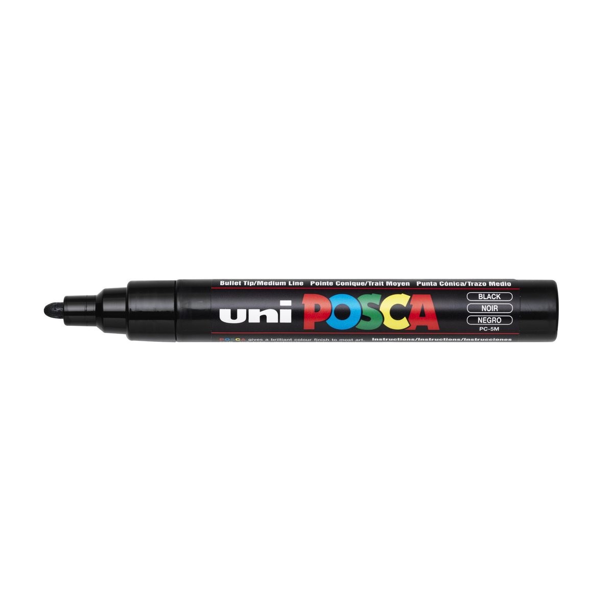 POSCA acrylmarker - medium PC-5M - 1,8-2,5 mm - zwart