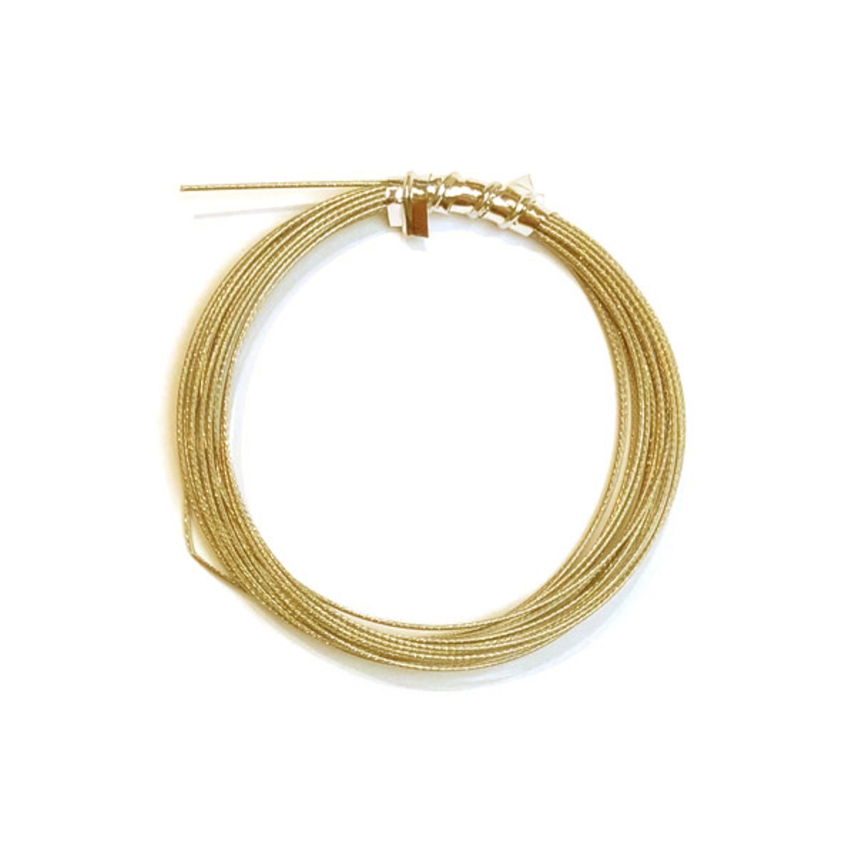 Metaaldraad met coating - 0,45 mm - 10 meter - goudkleurig