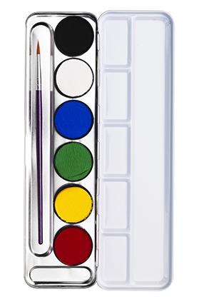 Eulenspiegel schminkpalet - 6 kleuren
