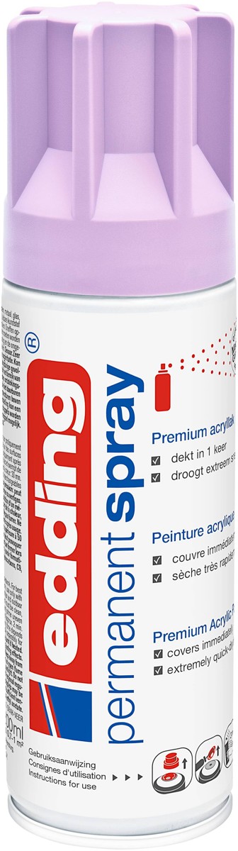 edding 5200 permanent spray - 200 ml - mat - licht lavendel