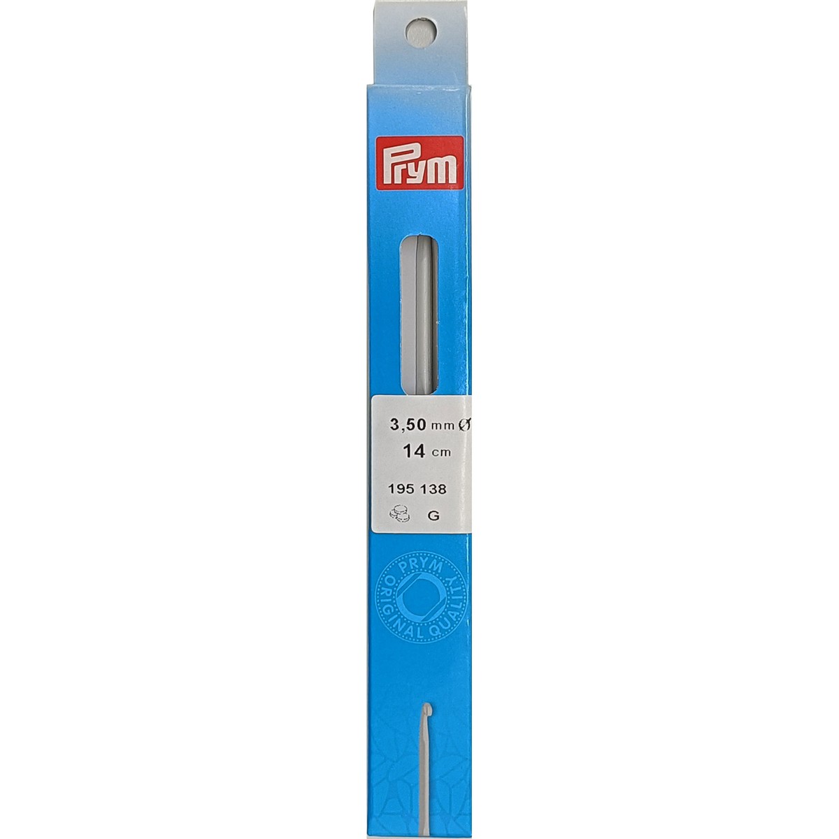 Prym haaknaald - aluminium - 14 cm - 3,5 mm afbeelding