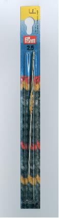 Prym haaknaald - staal - 12.5 cm - 2,5 mm afbeelding