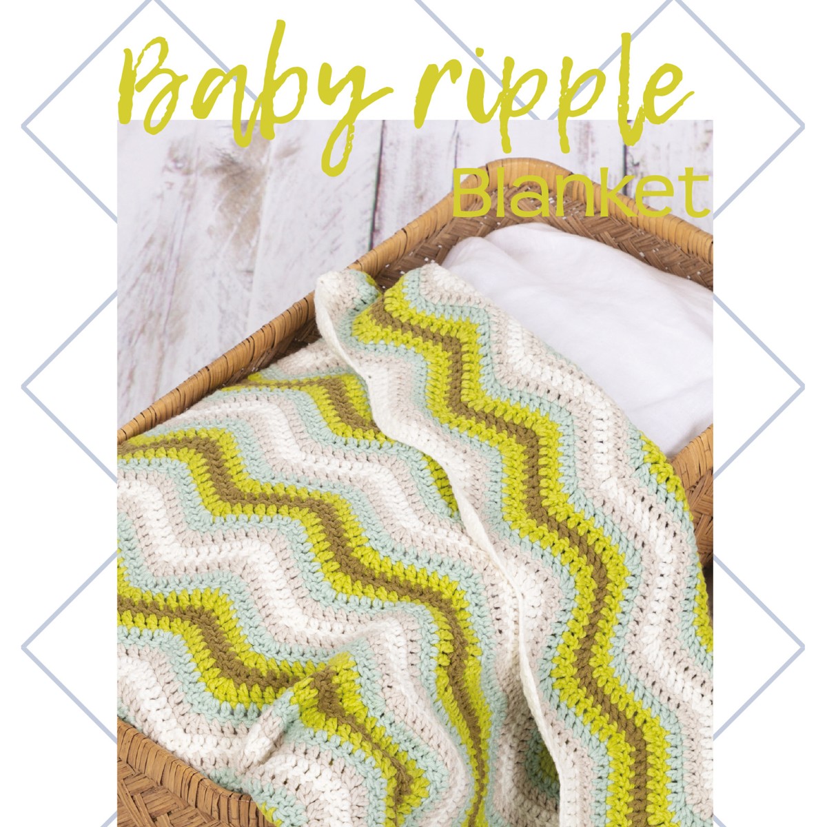 muis Absurd Stap haakpakket baby ripple deken - groen