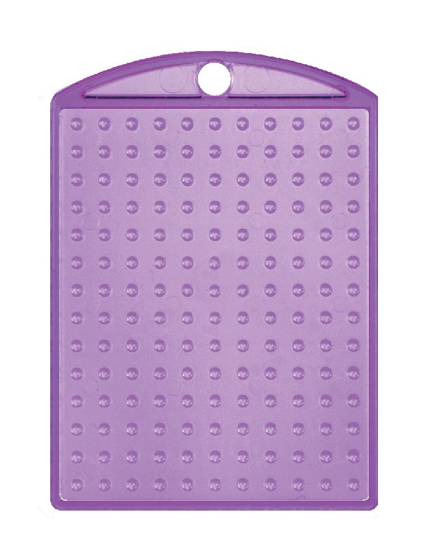 Pixelhobby medaillon - transparant paars