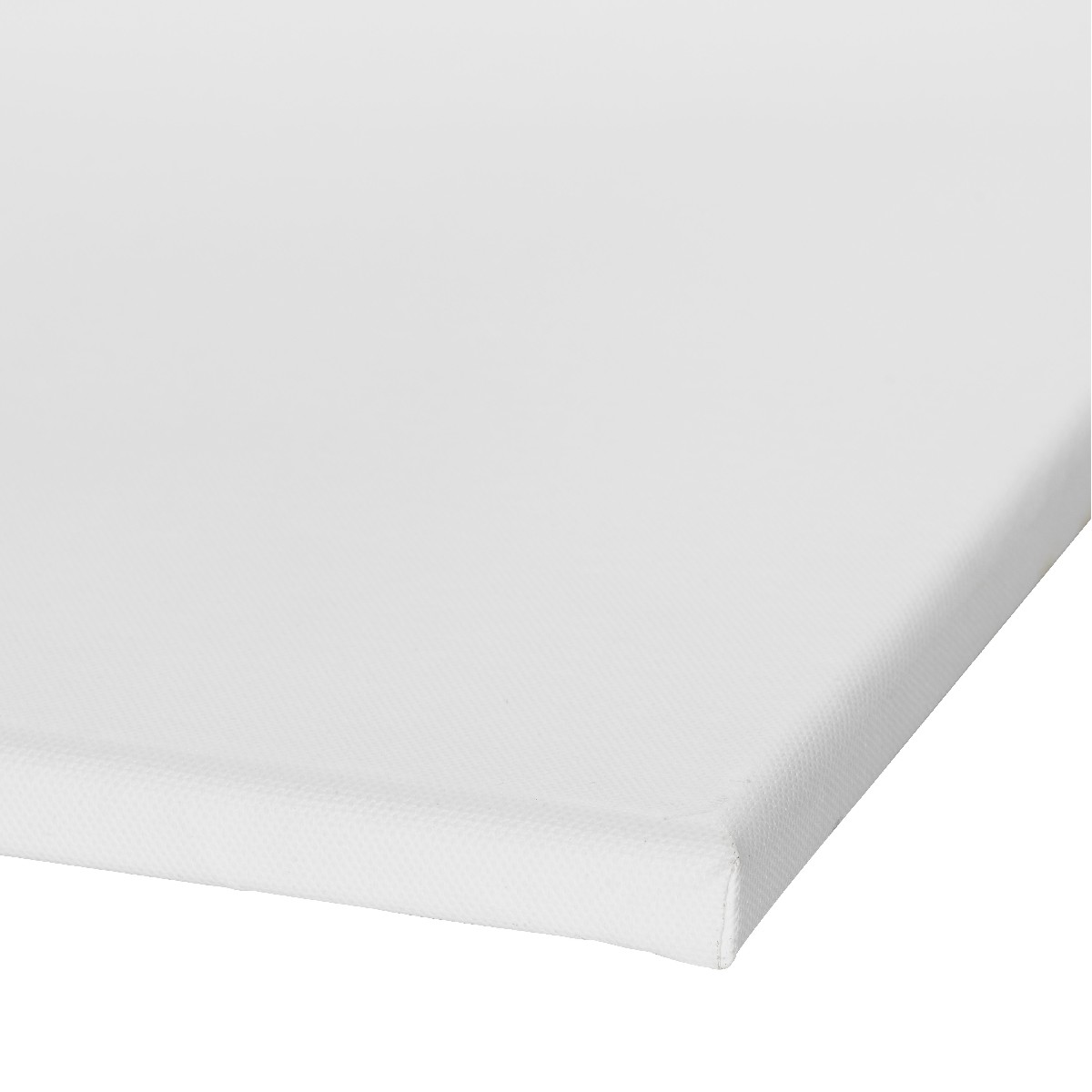 Gespannen canvasdoek - wit - 46x38 cm