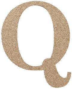 MDF letter Q 15 cm