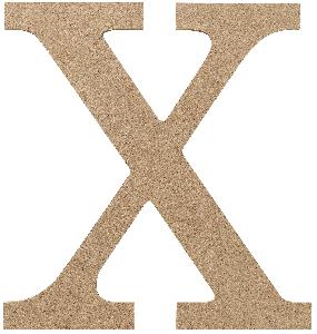 MDF letter X 15 cm afbeelding
