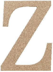 MDF letter Z 15 cm