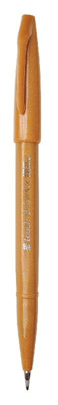 Pentel Brush Sign Pen - oker
