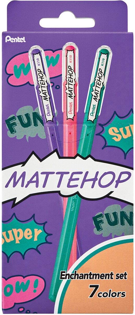 Pentel gelroller Mattehop set - Enchantment
