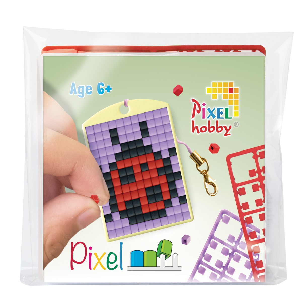 Pixelhobby medaillon startset - lieveheersbeestje