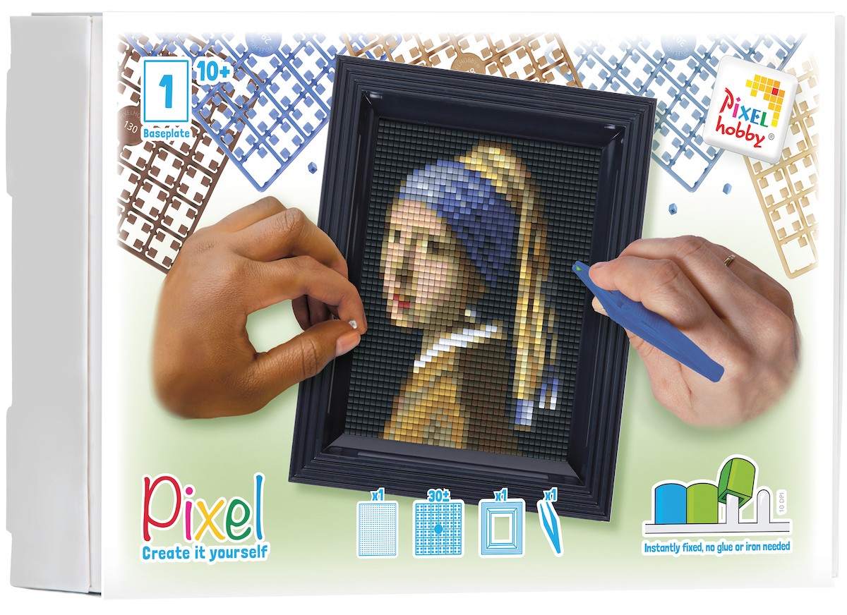 Pixelhobby set met lijst - Meisje met de parel