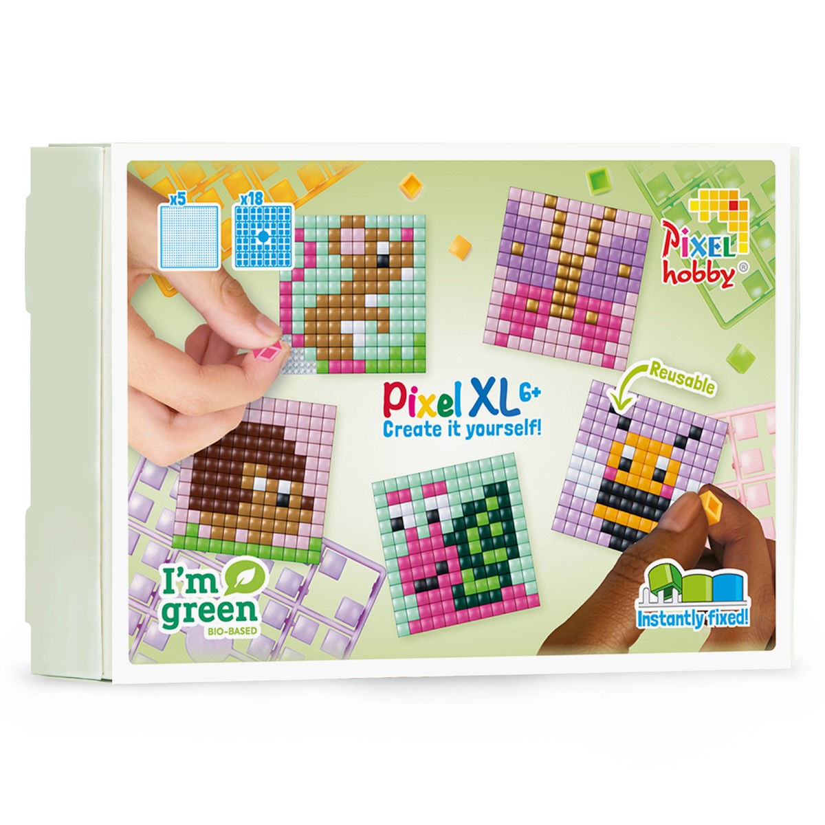 Pixelhobby XL thema box - kleine dieren