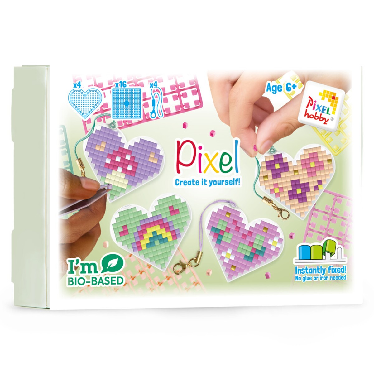Pixelhobby hartjes medaillon thema box - droomtuin