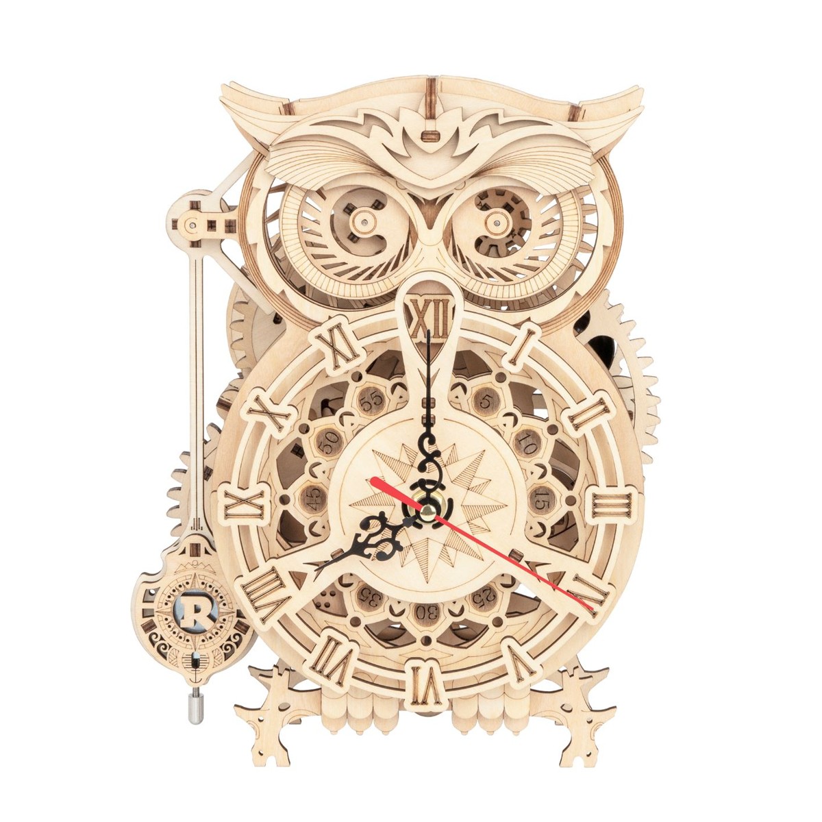 Ploeg Creatie Komkommer Robotime 3D houten puzzel - Owl Clock