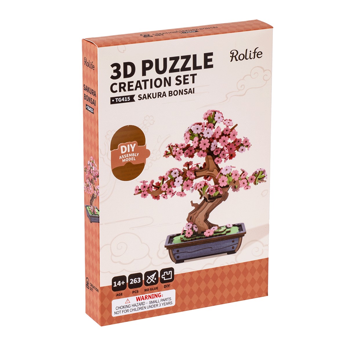 Robotime houten 3D puzzel - Sakura Bonsai