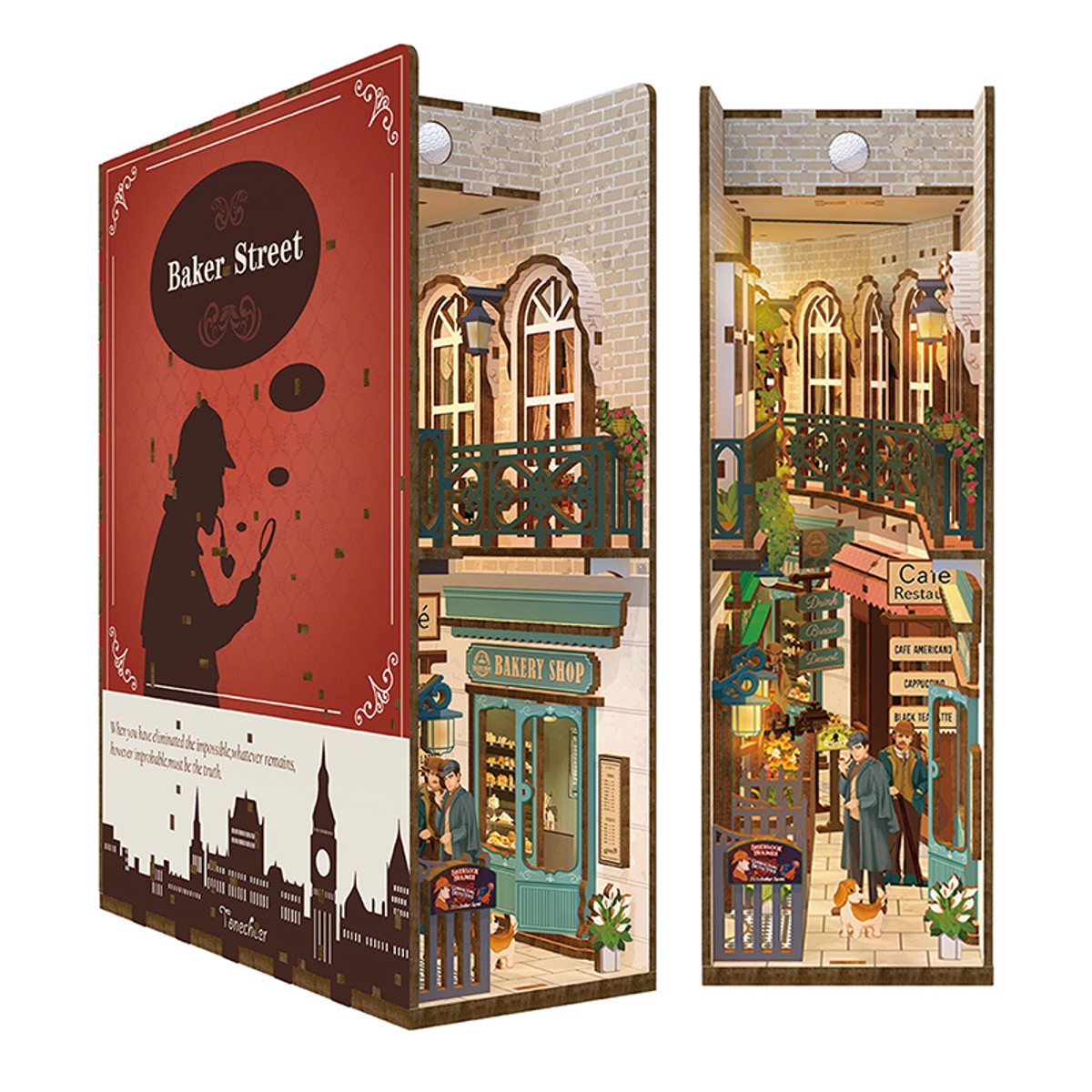 Tonecheer miniatuur kit - book nook - Baker Street