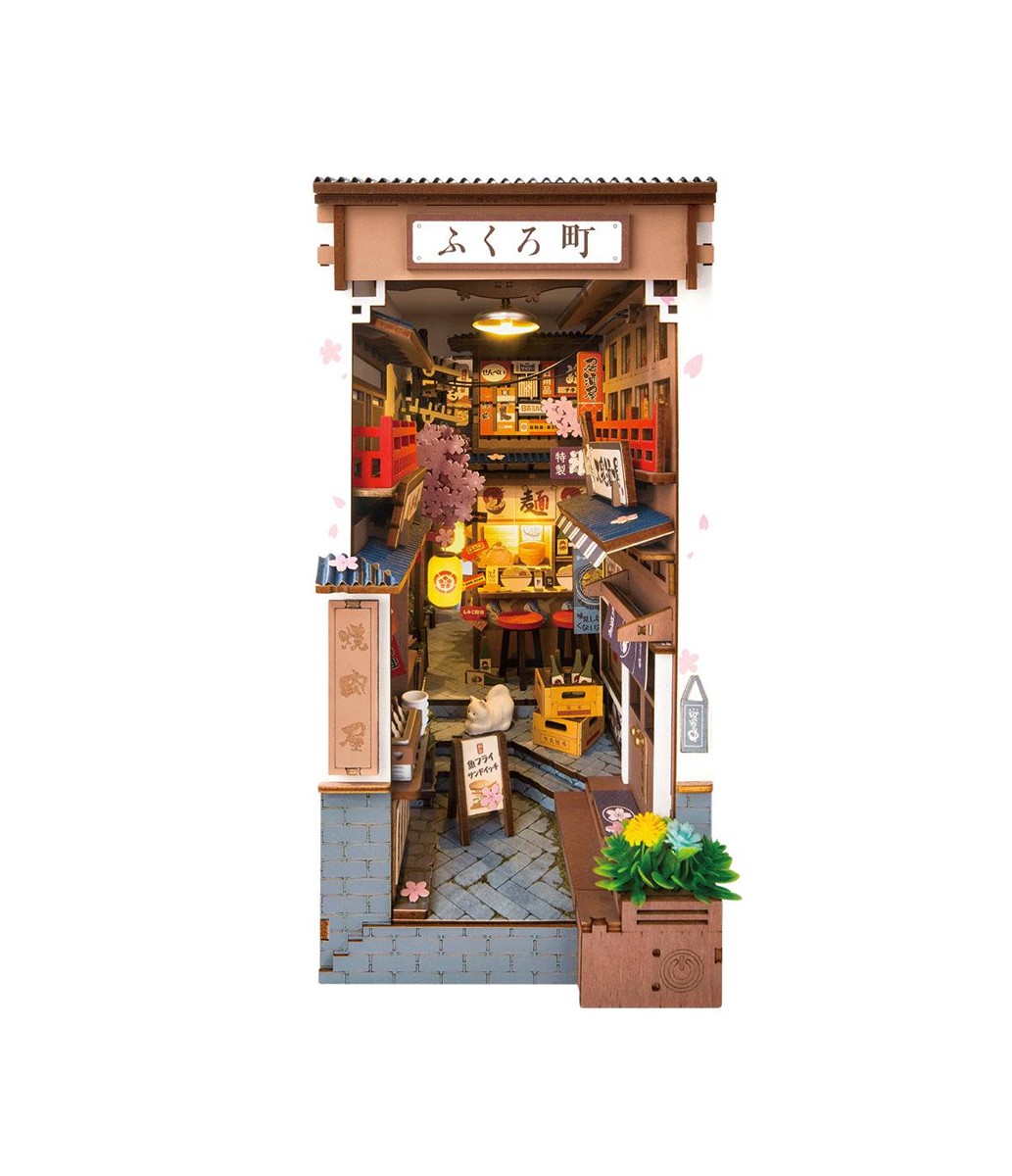 Robotime houten 3D puzzel - book nook - Sakura Wine Alley