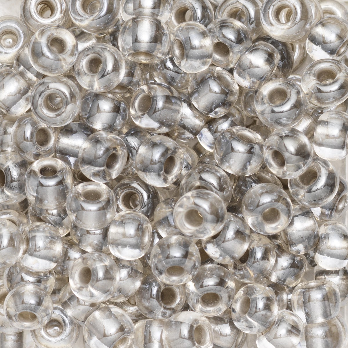 Rocailles - 6/0 - lichtgrijze kern